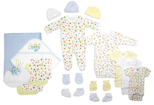 Newborn Baby Boys 21 Pc Layette Baby Shower Gift