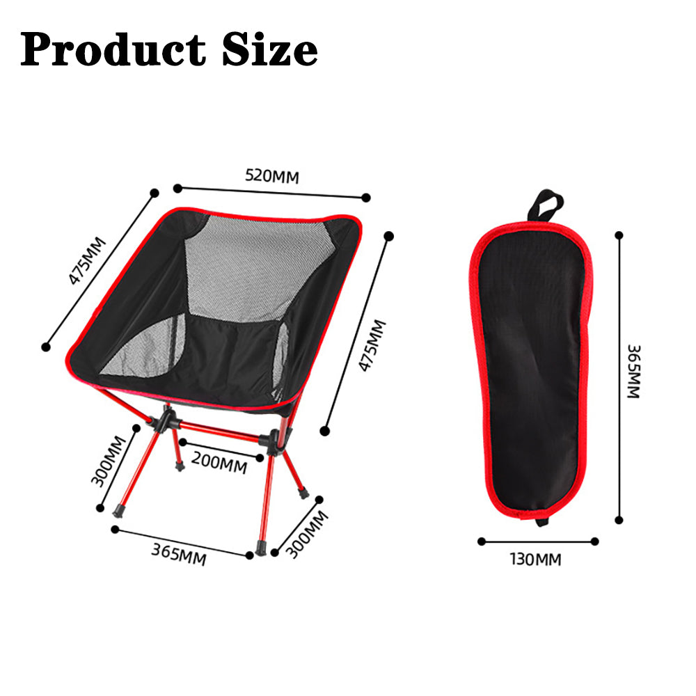 Detachable Portable Folding Moon Chair Outdoor Camping Chairs Beach