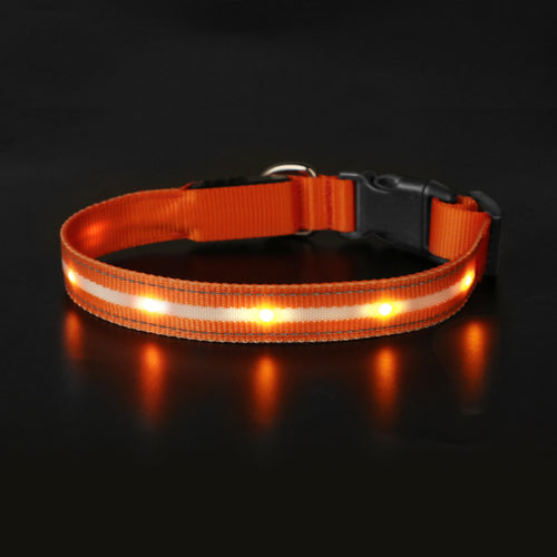 MASBRILL Light Up Dog Collar Waterproof USB Rechargeable Glowing