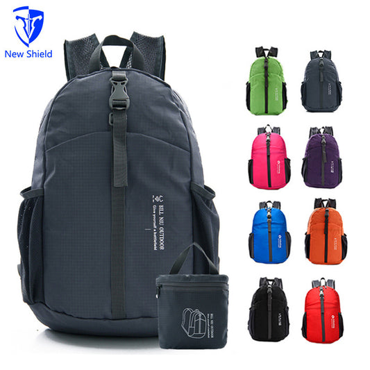 Waterproof folding backpack outdoor ultra light portable riding skin